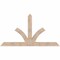 Ekena Millwork Richland Smooth Timber Gable Bracket, Douglas Fir, 84"W x 45"H x 5 1/2"D x 5 1/2"F, 13/12 Pitch GBW084X45X0606RIC00SDF - alternate 1